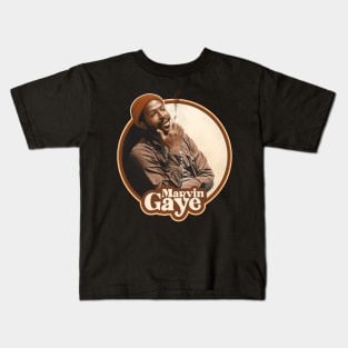 Marvin Gaye 70s Style Sepia Colorway Kids T-Shirt